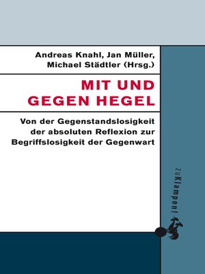 cover image of Mit und gegen Hegel